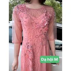 Đầm dạ hội áo dài bên trong đã có váy nên không cần mua thêm quần  Hàng đính kết siêu đẹp Giá 600k/ cái 🍒