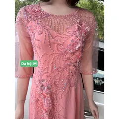 Đầm dạ hội áo dài bên trong đã có váy nên không cần mua thêm quần  Hàng đính kết siêu đẹp Giá 600k/ cái 🍒