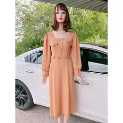 Đầm feesize 40-65kg , bo thun co giãn sau lưng dễ chịu Giá 290k Màu nude Hàng có sẵn giao ngay Đầm siêu đẹp