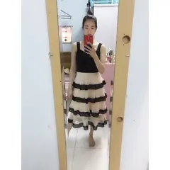 Đầm tầng dự tiệc - Đầm hotgirl - đầm hai dây tầng Giá 350k HÀng có sẵn giao ngay Chất liệu ren cao cấp