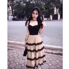 Đầm tầng dự tiệc - Đầm hotgirl - đầm hai dây tầng Giá 350k HÀng có sẵn giao ngay Chất liệu ren cao cấp