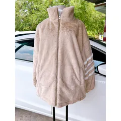 Áo khoác lông sọc tay  Áo khoác ngoài unisex phom rộng kiểu dáng Hàn quốc trẻ trung, năng động  Áo Khoác Lông Lông Mịn