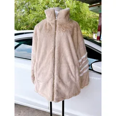 Áo khoác lông sọc tay  Áo khoác ngoài unisex phom rộng kiểu dáng Hàn quốc trẻ trung, năng động  Áo Khoác Lông Lông Mịn