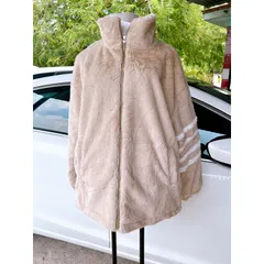 Áo khoác lông sọc tay  Áo khoác ngoài unisex phom rộng kiểu dáng Hàn quốc trẻ trung, năng động  Áo Khoác Lông Lông Mịn