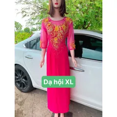Đầm dạ hội áo dài bên trong đã có váy nên không cần mua thêm quần  Hàng đính kết siêu đẹp Giá 600k/ cái 🍒Hàng thêu tỉ