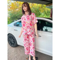 BỘ XỐP HÌNH CUTE  CHẤT LIỆU: VẢI XỐP NHẬT, CAO CẤP SIZE : 40-60 KG Set Bộ Mặc Nhà Thun Gân, Xốp Nhật Vải Đẹp Đủ Hoạ Tiết
