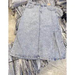 Chân Váy Jeans Nữ Dáng Dài  Xẻ Tà Hàng cao cấp Có đủ size từ S đến 3XL ( dưới 75kg) Hàng có sẵn giao ngay Hàng QC