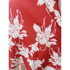 Đầm dự tiệc hoạ tiết hoa sắc nét mới 100% Đầm màu đỏ đô, thích hợp đi chơi, đi tiệc Chất vải nhẹ, thoải mái Giá 320k