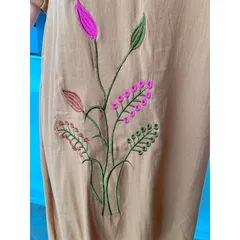 Đầm thêu tay linen sang trọng,  dáng suông che khuyết điểm vải linen thêu tay cao cấp phù hợp đi chơi, du lịch, dạo phố