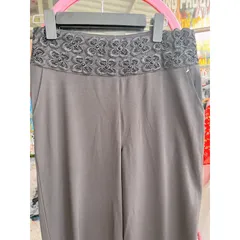 Quần Nữ Ống Rộng lưng có hoạ tiết đẹp Co Giãn 4 Chiều Phong Cách Thời Trang Siêu Đẹp Hình thật sản phẩm Giá 200k