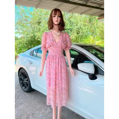 🍀 VÁY HOA NHÍ TAY BỒNG nhúng HAI LỚP 🌿 ☘️Hoạ tiết hoa nhí xinh xắn , mặc nền nã đài các lắm luôn .Tay bồng may