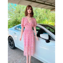 🍀 VÁY HOA NHÍ TAY BỒNG nhúng HAI LỚP 🌿 ☘️Hoạ tiết hoa nhí xinh xắn , mặc nền nã đài các lắm luôn .Tay bồng may
