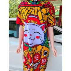 đầm hoạ tiết có kèm thêm ảnh chụp thật tone màu diện vô cùng thoải mái tự tin  diện đi làm đi chơi, tiệc tùng , du lịch,