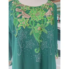 Áo Nữ Trung Niên Chất Thun Lạnh Hàng Quảng Châu Cao Cấp Free Size 53-68Kg Giá 190k Hàng có sẵn giao ngay Màu xanh lá