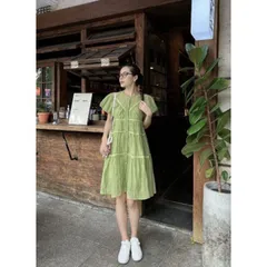 Đầm babydoll cưng quá nạ Vải mềm bồng bềnh siêu đẹp, đúp lót, bầu bì bon chen xinh lắm luôn  ĐẦM BABYDOLL CHẠY VIỀN