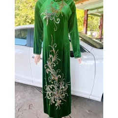 Áo dài đính kết siêu đẹp Hàng đính kết siêu đẹp, bling bling, siêu sang Gia 399k/ áo dài ( quần giá 90k/ quần ) 2XL