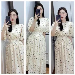 Đầm thêu hoa như hình Giá 290k Hàng có sẵn giao ngay Hàng đường may đẹp, kỹ, đúng mô tả.
