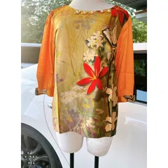 Áo Lụa Hoa Nữ Trung Niên Chất Mềm Mát Form Suông Giấu Bụng Giá 190k Hàng có sẵn giao ngay 2XL có đủ size