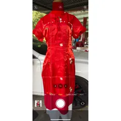 SET ÁO DÀI VOAN TƠ 4 TÀ SIÊU XINH Áo dài thêu hoa nhí tiểu thư cách tân nữ sẵn áo dài 4 tà lụa tơ kim sa đỏ trẻ trung