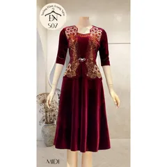 M507 Nhung vét đính đá cao cấp  Giá 380k  free size 70kg Hàng có sẵn giao ngay Hàng đường may đẹp, kỹ, đúng mô tả