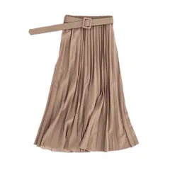 Chân Váy xếp Ly Kèm Dây nịt qc cao cấp, Chân váy xếp ly, Chân váy dài Giá 190k Hàng có sẵn giao ngay L