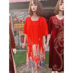 Đầm suông lụa latin màu đỏ màu của may mắn Giá 299k Hàng có sẵn giao ngay Chất liệu lụa latin mịn đẹp, siêu sang