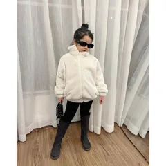 ÁO LÔNG KEM 2Lớp cho bé iu Tất cả ảnh thật 100%❌❌❌ Quá đẹp luôn ạ. Tự tin lông mềm mịn ấm (2 lớp lót) Giá 230k