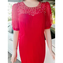 Hàng thiết kế cao cấp kèm hình thật Form ôm tôn dáng. Kín đáo lại vô cùng sang trọng
