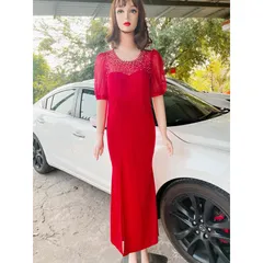 Hàng thiết kế cao cấp kèm hình thật Form ôm tôn dáng. Kín đáo lại vô cùng sang trọng