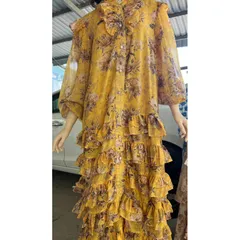 3 màu Váy voan maxi công chúa cổ tàu nhiều tầng dáng dài ảnh thật Giá 370k Hàng coa sẵn giao ngay Hang Quảng Châu