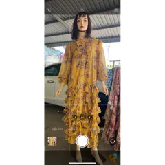 3 màu Váy voan maxi công chúa cổ tàu nhiều tầng dáng dài ảnh thật Giá 370k Hàng coa sẵn giao ngay Hang Quảng Châu