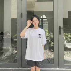 Áo thun nam nữ cổ tròn unisex nhiều màu lựa chọn Oversize  in hình Giâ 190k Nam nữ mặc đều ok Hàng có sẵn giao ngay