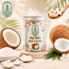 HẠT ĐIỀU CAO CẤP (Hàng Xuất khẩu) Phomai,Chocolate,Cốt dừa,Ng Vị) Rang thơm giòn rụm, hỗ trợ ăn kiêng - Hộp tròn 250 gam 830366