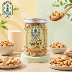 HẠT ĐIỀU CAO CẤP (Hàng Xuất khẩu) Phomai,Chocolate,Cốt dừa,Ng Vị) Rang thơm giòn rụm, hỗ trợ ăn kiêng - Hộp tròn 250 gam 830366
