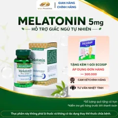 Viên uống Melatonin Nature's Bounty (60 viên) giúp điều hòa giấc ngủ giúp ngủ sâu giấc