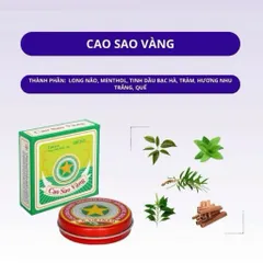 [Combo 12 lọ] Cao sao vàng OPC 10g, cao xoa dùng khi nhức đầu, đau bụng, say tàu xe, côn trùng đốt