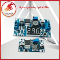 Mạch nguồn giảm áp, hạ áp LM2596 có led hiển thị, Vào 4-35VDC Ra 1-30VDC (14)