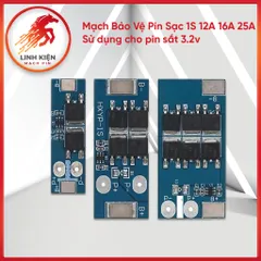 Bảng Mạch Bảo Vệ Pin Sạc 1S 12A 16A 25A – Dành Cho Pin 3.2V/3.7V, Tự Ngắt Khi Đầy, An Toàn, BMS Mini (03)