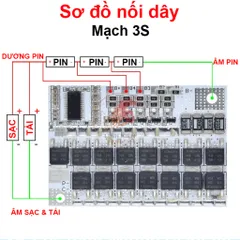 Bo mạch bảo vệ sạc pin polyme LifePo4 Lmo Ternary Li-ion 3S/4S/5S BMS 3.2V 3.7V 100A (01)