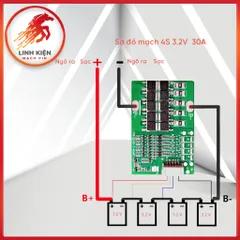 Mạch Bảo Vệ Pin Sắt 4S 30A - Có Cân Bằng Pin 3.2V, Dòng Tức Thời 250A, Mạch Đề Xe Máy (17)