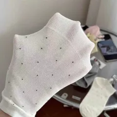 STVNHT03 - Set 5 đôi tất vớ nữ ngắn cotton thoáng khí hoạ tiết hình thú dễ thương
