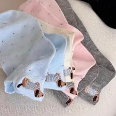 STVNHT03 - Set 5 đôi tất vớ nữ ngắn cotton thoáng khí hoạ tiết hình thú dễ thương