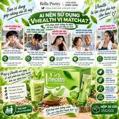 Vhealth Vị Trà Xanh Matcha 20 Gói – Bổ Sung Protein Thực Vật, Chất Xơ, Vitamin & Khoáng Chất