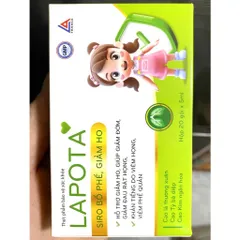 Siro bổ phế giảm ho Lapota Chanh Đào Mật Ong giảm ho, làm ấm họng, giảm viem họng, giảm đờm, hếtt khò khò in