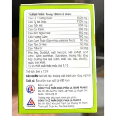 Siro bổ phế giảm ho Lapota Chanh Đào Mật Ong giảm ho, làm ấm họng, giảm viem họng, giảm đờm, hếtt khò khò in