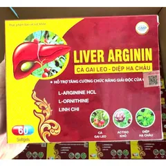 Liver Arginin tăng cường chức năng gan bổ gan mát gan giải độc gan hạ men gan