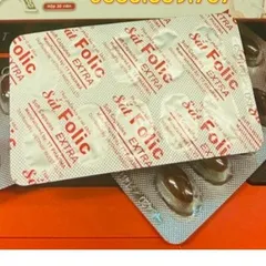 Sắt Folic Extra bổ sung sắt và acid folic, giảm thiếu máu do thiếu sắt, hỗ trợ quá trình tạo máu mil tui