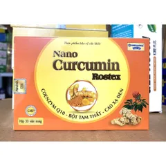 Viên dạ dày Nano Curcumin Rostex viêm loét dạ dày tá tràng trào ngược dạ dày thực quản nano curcumin gold d