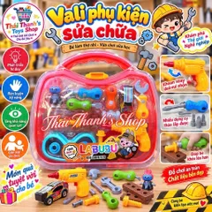 Đồ chơi nhựa Vali phụ kiện sửa chữa cho bé phát triển trí não