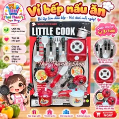 Vỉ hộp bếp nấu ăn Little Cook - Đồ chơi nhựa an toàn cho trẻ em